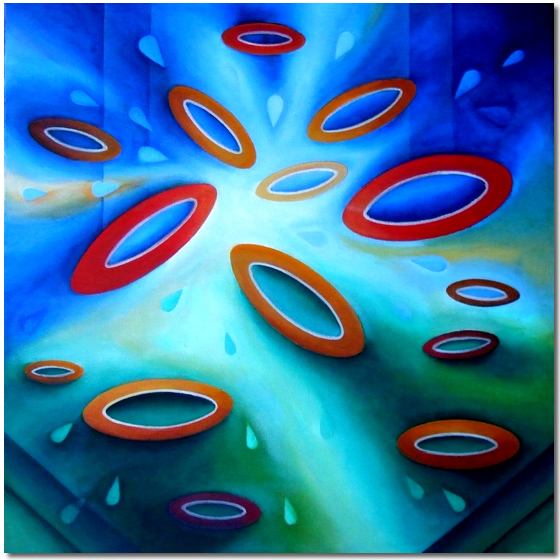 Towards Enlightenment - contemporary painting for sale